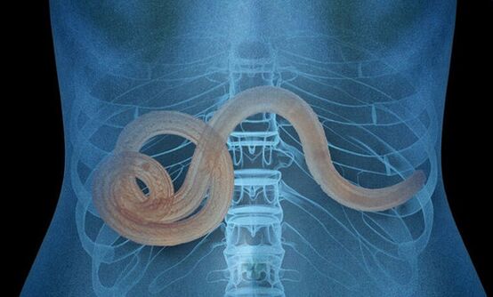 Parassita nel corpo umano